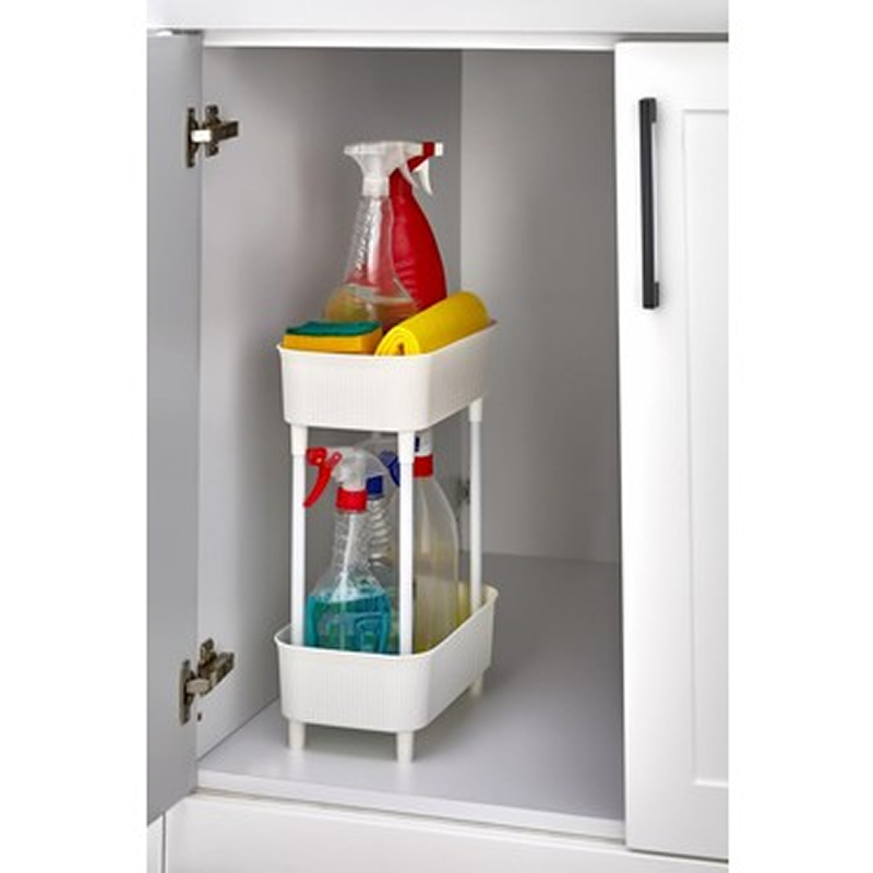 110000959593769 1 VİOLET İKİ KATLI BANYO ORGANİZER - Görsel 1