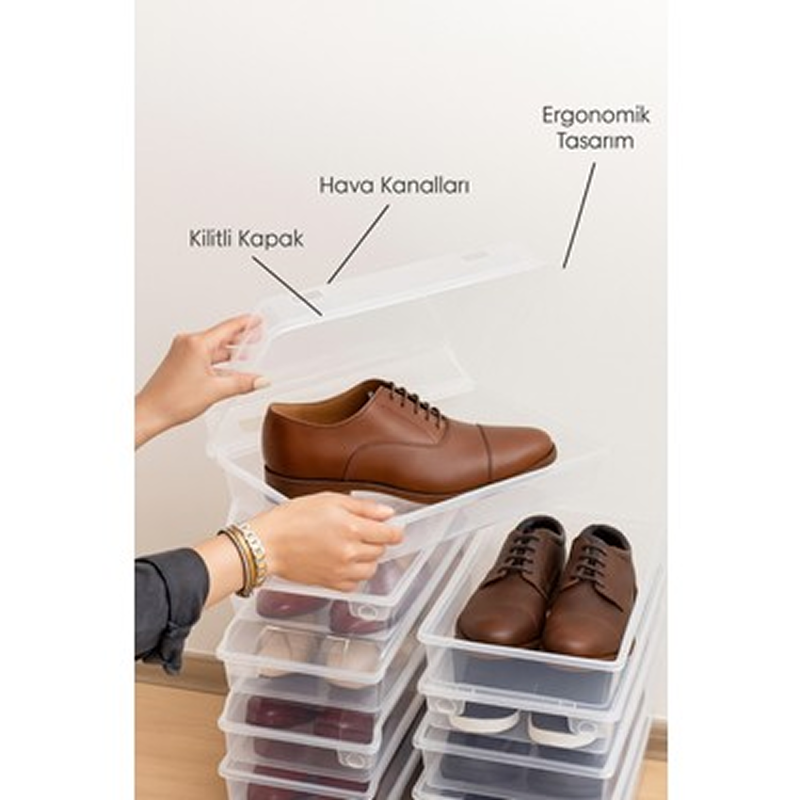 110001173999359 1 ERKEK AYAKKABI SAKLAMA KUTUSU(3 ADET İÇERİR) - Görsel 1