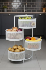 4 KATLI METAL SEBZELİK - Görsel 2