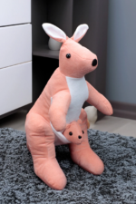 PELUŞ 45 CM YAVRU KANGURULU OYUNCAK