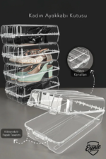 4 LÜ KADIN AYAKKABI SAKLAMA KUTUSU (4 adet içerir) - Görsel 2