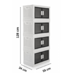 4 KAPAKLI İSTİFLENİLEBİLİR DOLAP - Görsel 3