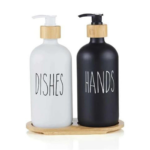 OVAL DİSHES BAMBU ALTLIKLI 2' Lİ SABUNLUK