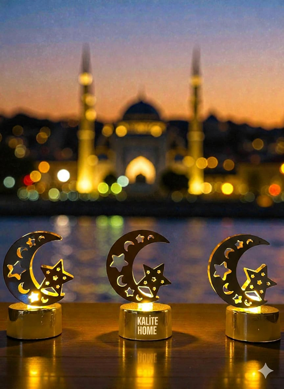 54e772bb-3e84-4409-99cd-622af127cebc 1 (1) RAMAZAN DEKORATİF HİLAL + YILDIZ FENER LED - Görsel 1