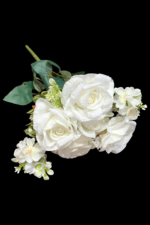 5'Lİ BEYAZ GÜL - 42 CM - Görsel 3