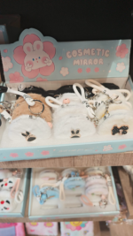 PANDUFLU KOZMETİK AYNAlı CEP ANAHTARLIĞI - Görsel 3