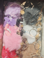 AYICIK AYAKLI RENKLİ PONPON ANAHTARLIK - Görsel 2