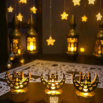 RAMAZAN DEKORATİF YARIM HİLAL + CAMİ LED