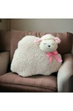PELUŞ SEVİMLİ KUZU YASTIK 30 CM