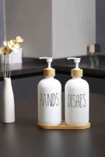 OVAL DİSHES BAMBU ALTLIKLI 2' Lİ SABUNLUK - Görsel 2