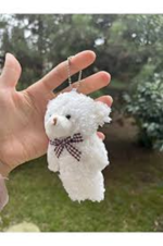 AYICIK FİYONKLU VE TÜYLÜ ANAHTARLIK