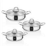 Taç Bengü Pro 6 Parça Çelik Sahan Seti - Görsel 4