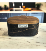 KALİTELİ METAL EKMEKLİK SİYAH ÇİZGİLİ - Görsel 2