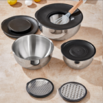 TAÇ MixMaster 9 Parça Rendeli Karıştırma ve Saklama Kabı (16-20-24 cm)