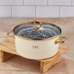 Taç Kızartma Tenceresi Emaye 22 Cm 4 Litre