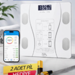 Beyaz Bluetooth Tartı Pil Hediyeli