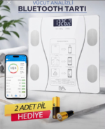 Beyaz Bluetooth Tartı Pil Hediyeli