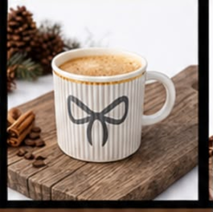 Concept Ribbon Porselen Gri Kupa